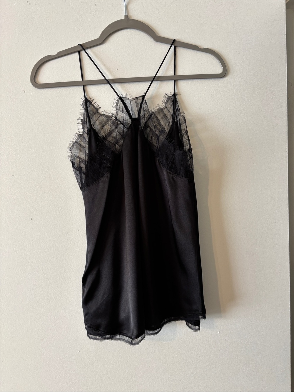 Iro Berwyn Black Silk and Lace Camisole Tank Top - Picture 4 of 5